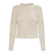 Trui met vintage-effect MM6 Maison Margiela , Beige , Dames