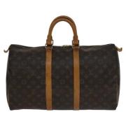 Pre-owned Canvas travel-bags Louis Vuitton Vintage , Brown , Unisex