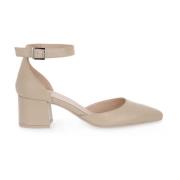 Elegante Pandra Lino Pumps Nerogiardini , Beige , Dames