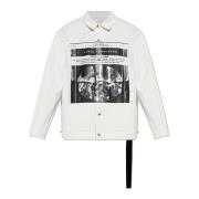 Denim jas Rick Owens , White , Heren