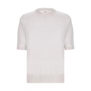 Witte Crew Neck T-shirt Laneus , White , Heren