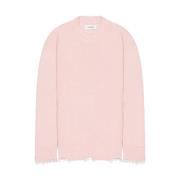 Roze Crew Neck Sweater Laneus , Pink , Heren