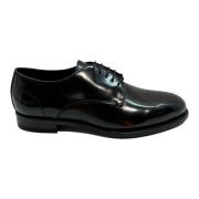 Zwarte leren veterschoenen Marechiaro 1962 , Black , Heren