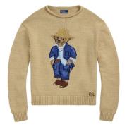 Beige Polo Bear Sweater Polo Ralph Lauren , Beige , Dames