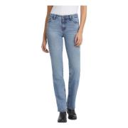 Organische katoenen rechte jeans Guess , Blue , Dames