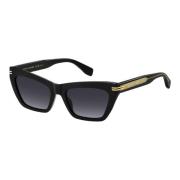 Zwart kristal/grijs getinte zonnebril Marc Jacobs , Black , Dames