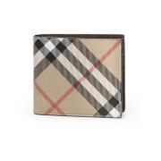 Heren Leren Portemonnees Burberry , Beige , Heren