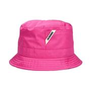 Neon Pink Ovalie Logo Bucket Hat Jacquemus , Pink , Dames