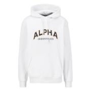 Heren Sweatshirts en Hoodies Alpha Industries , White , Heren