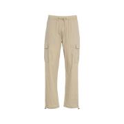 Grijze Cargo Broek Elastische Taille Zakken add , Gray , Heren