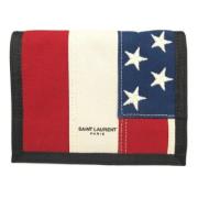 Pre-owned Canvas wallets Saint Laurent Vintage , Multicolor , Dames