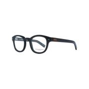 Zwarte Ronde Hoorn Optische Frames Ermenegildo Zegna , Black , Heren