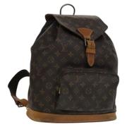 Pre-owned Canvas backpacks Louis Vuitton Vintage , Brown , Dames