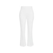 Witte Cropped Crêpe Broek Elegant Zakken Elisabetta Franchi , White , ...