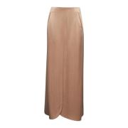 Roze Split Rok Gemaakt in Italië Giorgio Armani , Beige , Dames