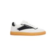 Zwarte Sneakers met Suède Accenten Copenhagen Shoes , White , Dames