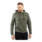 Groene Hoodie voor Mannen Emporio Armani EA7 , Green , Heren