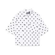 Witte Polka Dot Overhemd Korte Mouwen Jacquemus , Multicolor , Heren