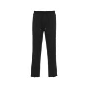 Zwarte Elastische Taille Broek Ss25 Briglia , Black , Heren