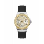 Gouden Dames Quartz Horloge Siliconen Band Guess , Yellow , Dames