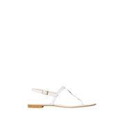 Witte Optische Sandaal Twinset , White , Dames