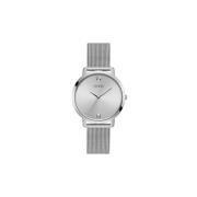 Elegante Zilveren Quartz Analoog Horloge Guess , Gray , Dames