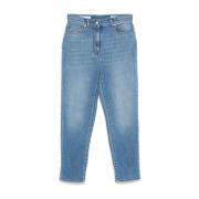 Blauwe Broek voor Vrouwen Peserico , Blue , Dames