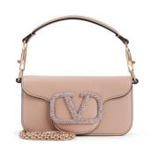 Stijlvolle Roze & Paarse Schoudertas Valentino Garavani , Pink , Dames