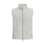 Stijlvolle Vestjas met Dubbele Rits Moorer , White , Heren