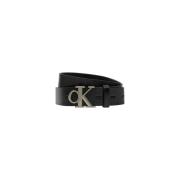 Stijlvolle Leren Riem met Opvallende Gesp Calvin Klein Jeans , Black ,...