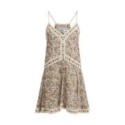 Bloemen V-hals Mini Jurk Isabel Marant Étoile , Multicolor , Dames