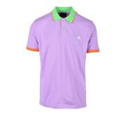 Katoen Elastaan Polo Shirt Peuterey , Purple , Heren