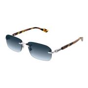 Stijlvolle Gg1221S Zonnebril Gucci , Gray , Unisex