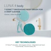 FOREO LUNA 4 BODY T-Sonic Massaging Body Brush (Various Shades) - Ever...