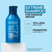 Redken Extreme Shampoo 300ml, Conditioner 300ml, Anti Snap 250ml and O...