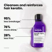L'Oréal Professionnel Keratin Alpha Sleek Shampoo Anti Frizz & Smoothi...