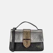 Firenze crossbody tas black/silver/bronze