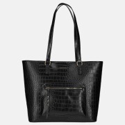 Daniele Donati shopper croco black