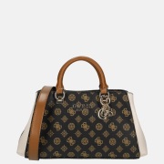 Guess Evelune girlfriend satchel handtas mocha logo multi