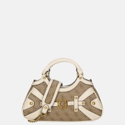 Guess Mintha satchel handtas S latte logo/stone