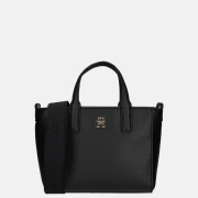 Tommy Hilfiger soft logo mini tote handtas black