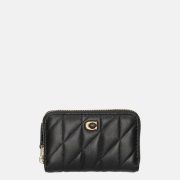 Coach quilting portemonnee small black