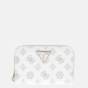 Guess Laurel SLG ziparound portemonnee M white logo