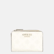 Guess Zarela zip around pasjeshouder off white logo