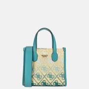 Guess Silvana handtas mini teal logo