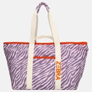 Zebra Trends Elise strandtas lilac zebra