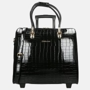 Olivia Lauren business trolley croco noir