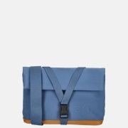 Aunts and Uncles Japan Yao rolltop crossbody tas blue jeans