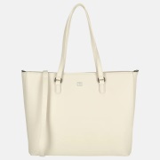 Duifhuizen Saffiano shopper L creme