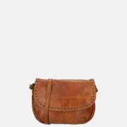 Bear Design crossbody tas studs cognac